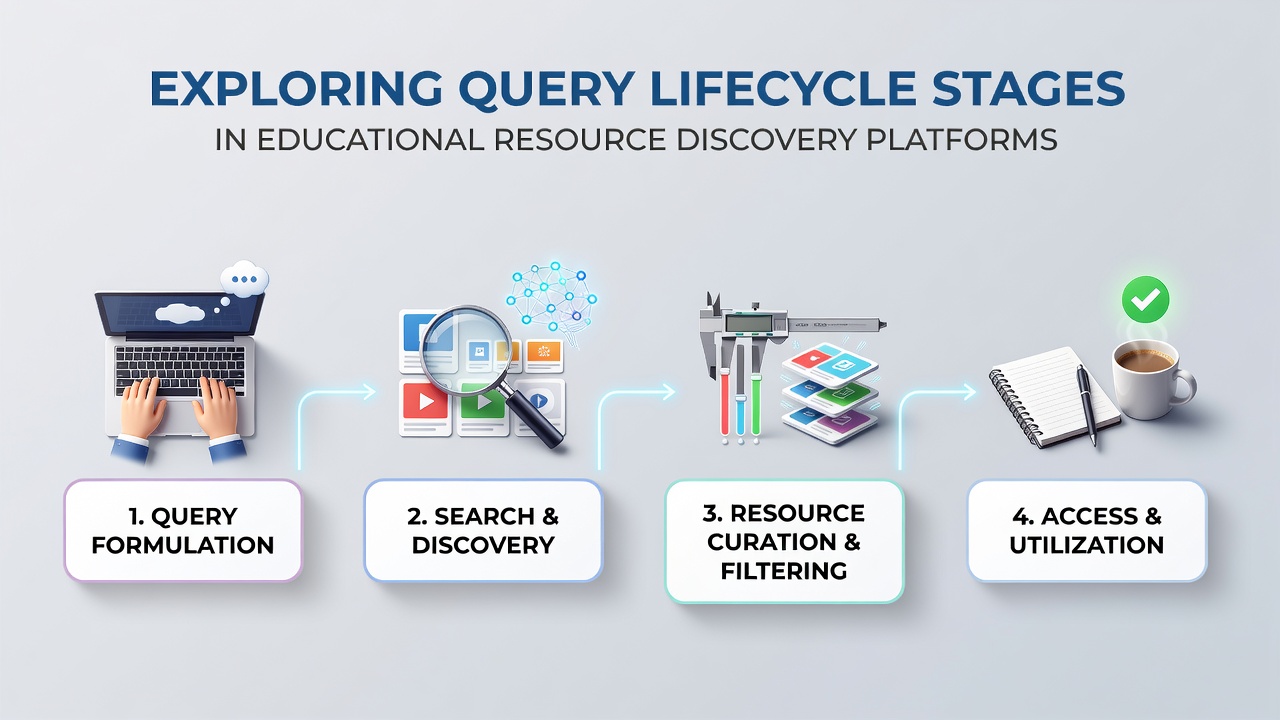 Exploring Query Lifecycle Stages in Educational Resource Discovery Platforms